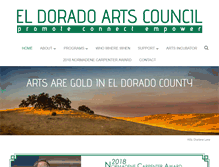 Tablet Screenshot of eldoradoartscouncil.org